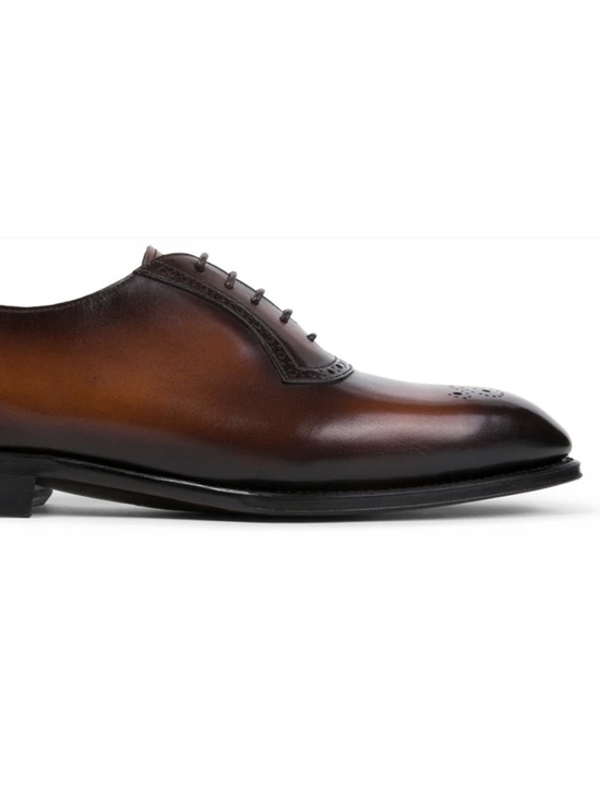 Men\'s Classic Brown Leather Oxford Dress Shoes main image 5